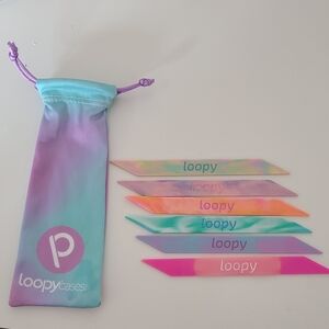 6 Loopy Straps Pastel Tie-Dye